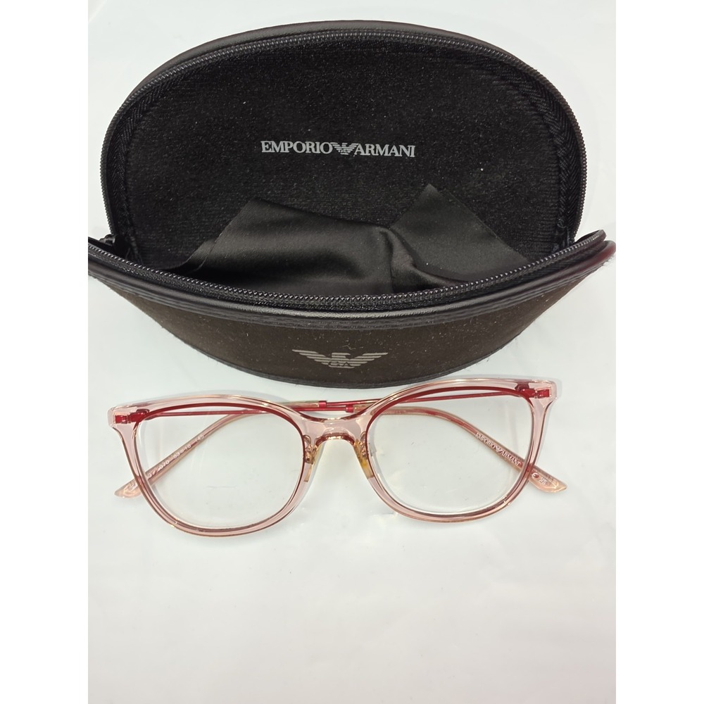 Emporio Armani EA3199 5070 53-18 145 Red Transparent eyeglasses Only Frame